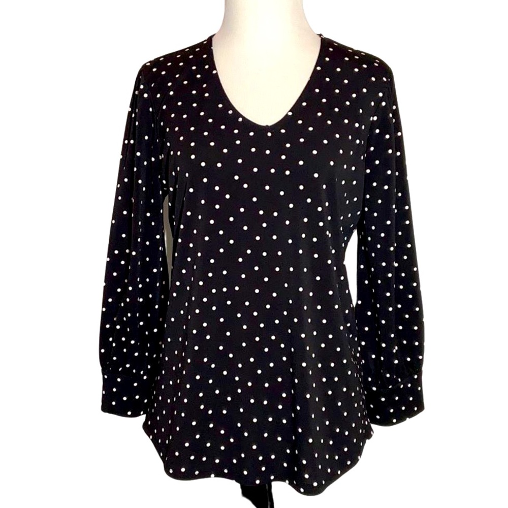 Adrianna Papell Polka Dot Top, Size S, Like New